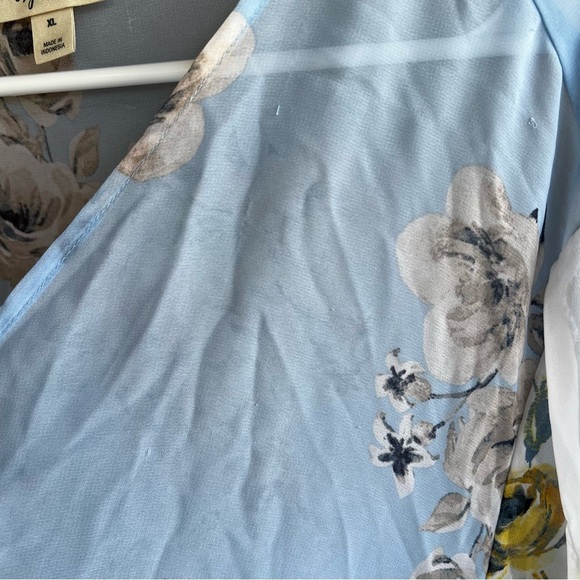 Style & Co Floral Sheer Kimono - Size XL - Vacation Resortwear Summer - Picture 6 of 9